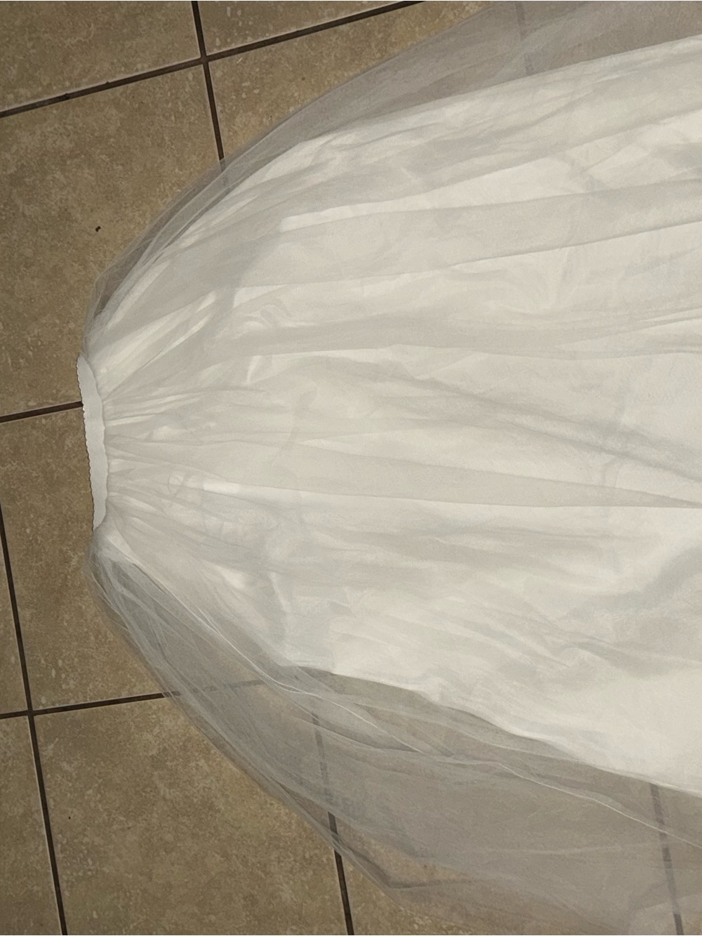 White Tulle A-Line Skirt with Soft Layers